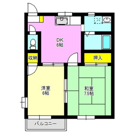 コンフォートハイツの物件間取画像